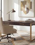 Curata - Short Left / Right / Freestanding Desk - Dark Brown