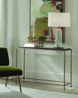 Ovard - Minimalist Metal Console Table - Brass