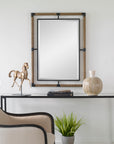 Melville - Iron & Rope Mirror - Light Brown