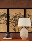 Tak Met Bloesem - Triptych Framed Print (Set of 3) - Brown / Black