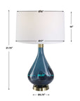 Riviera - Art Glass Table Lamp - Blue