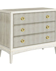 Kiara - Bronze Mirror Glam Hall Chest - White