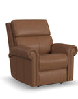 Bernard - Power Recliner With Power Headrest & Lumbar With Nailhed Trim