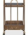 Commerce And Market - Walnut Wine and Bar Cart - Light Caramel