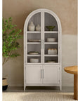Fynn - Display Cabinet - Light Gray Oak