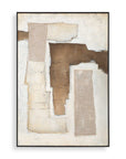 Interference - Hand Painted Canvas - Dark Brown