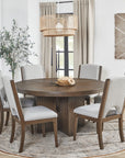 Athens - Round Dining Table - Chocolate Brown