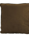 Brown Faux Leather - Euro Pillow - Brown
