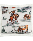 Campfire - Ranch Life Western Toile Campfire Sherpa Pillow 6 Per Carton - Duffle Bag