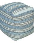 Mesick - Handwoven Pouf - Gray