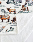 Campfire - Ranch Life Western Toile Campfire Sherpa Throw 6 Per Carton - Duffle Bag