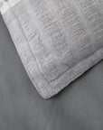 Lane - Queen Stripe Comforter Set Set of 3 - Gray