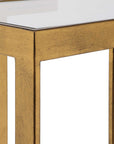 Kendrick - Glass Console Table - Gold