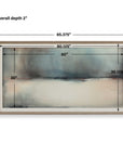 Deep Rains - Framed Abstract Print - Light Gray