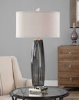 Vilminore - Glass Table Lamp - Gray