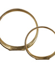 Jimena - Ring Sculptures (Set of 2) - Gold