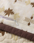 Dakota - Full/Queen Reversible Quilt Set With 2 Standard Shams Set of 3 - Tan