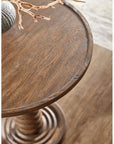 Commerce And Market - Spindle Accent Table - Dark Brown