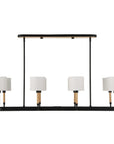 Franconia - 8 Light Pendant - Black / White