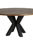 Bridgerton - Dining Table - Light Brown / Black
