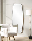 Caspian - Curved Black Dressing Mirror