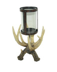 Antler - Hurricane Candle Holder 2 Per Carton - Tan / Brown