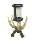 Antler - Hurricane Candle Holder 2 Per Carton - Tan / Brown