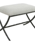 Brisby - Fabric Small Bench - Gray