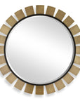 Toluca - Round Mirror - Brass