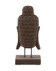 Carved Buddha Head - Dark Brown