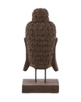 Carved Buddha Head - Dark Brown