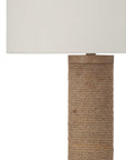 Adams - Table Lamp - Natural Rope / White