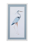 Heron I Framed Print - White