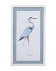 Heron I Framed Print - White