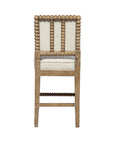 Sara - Counter Stool - White / Light Brown