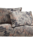 Pastoral Jacquard - King Duvet Cover Set (Set of 3) - Rose Gold