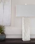 Pillar - Marble Table Lamp - White