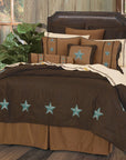Laredo - Queen Comforter Set Set of 6 - Turquoise
