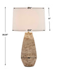 Dunford - Aged Table Lamp - Brown / Gray