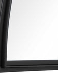 Rousseau - Iron Window Arch Mirror - Black