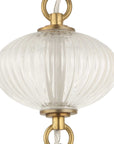 Bellaire - 1 Light Glass Shade Pendant - Gold