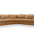 MS - Jericho Five-Piece Power Reclining Sectional - Light Brown