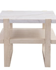 Newport - Rectangle End Table - White