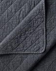 Cotton Gauze - Full/Queen Stonewashed Quilt - Charcoal
