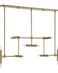 Cadre - 14 Light Modern Linear Pendant - Gold
