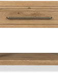 Driftwood - One-Drawer Nightstand With Stone