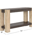 Harmony - Console Table - Carbon Mindi / Blonde Acacia