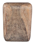 Loophole - Bleached Wash Accent Stool - Dark Brown