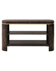 Langford - Console Table - Ebony Mappa Burl