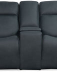 MS - Riverton Power Gliding Console Loveseat With Power Headrest And Lumbar